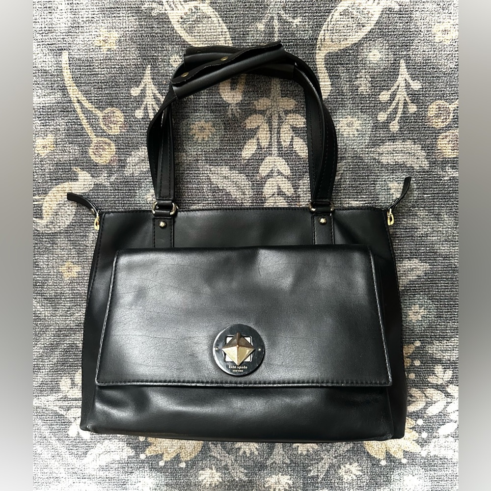 Kate Spade New York Black Varick Street Austin Tote